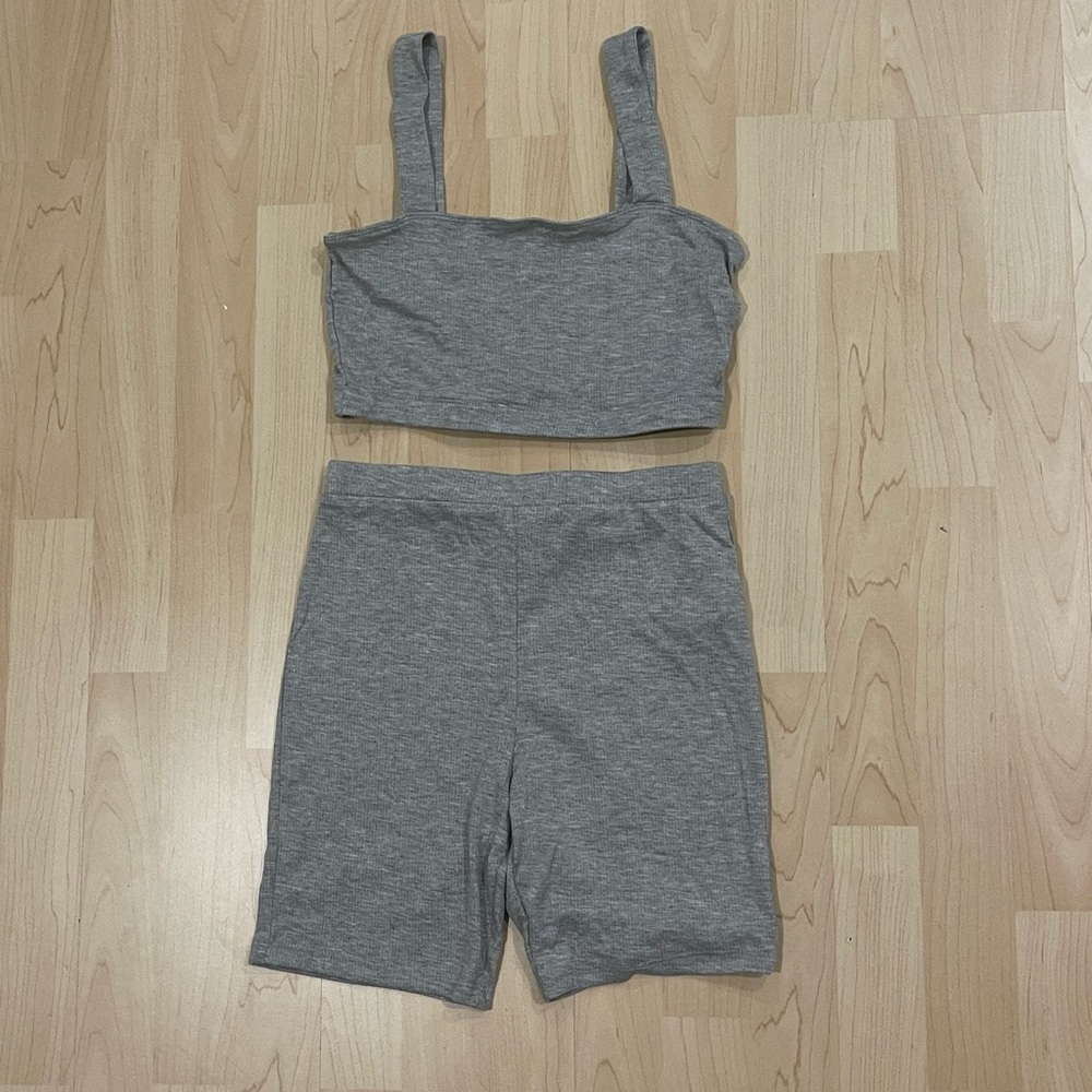 Grey Cami and Shorts Set